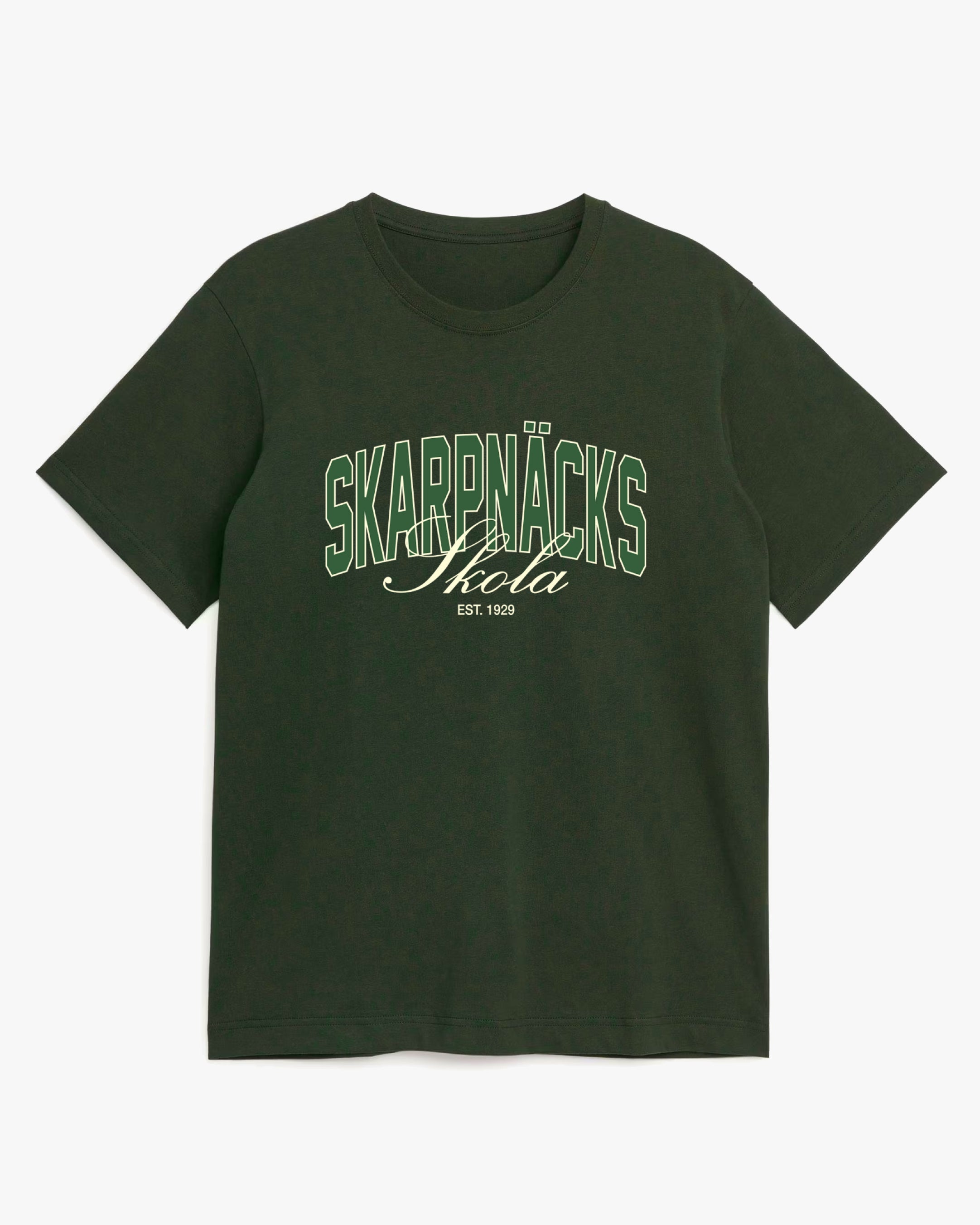 Script Tee Green